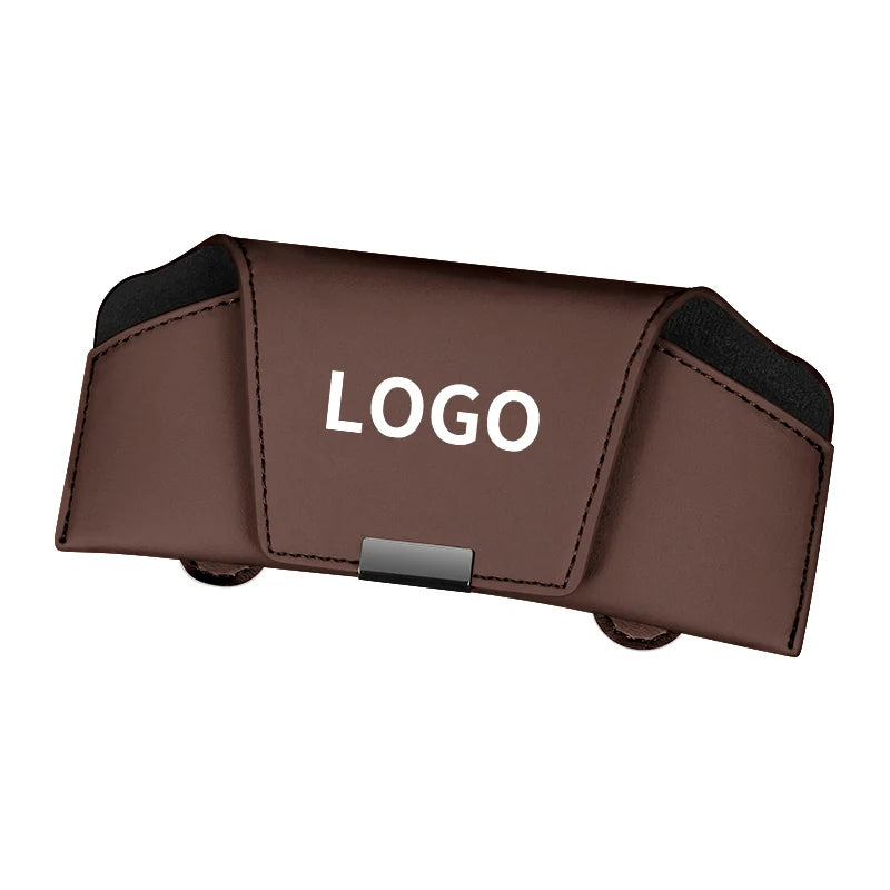 1pcs Car Glasses Holder Portable Eyeglasses Sunglasses Case Ticket Card Clamp Car Sun Visor Clip ABS Auto Accessories
