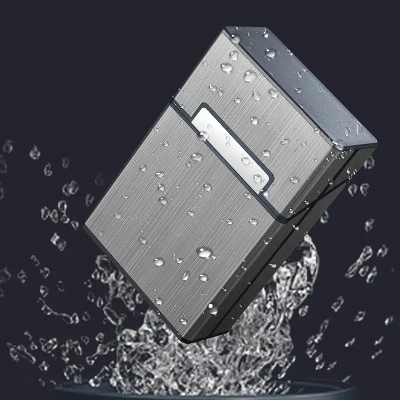 Portable Slim Aluminum Cigarette Case Regular King Size Plastic Cigar Tobacco Holder Box Storage Container Smoking Accessories