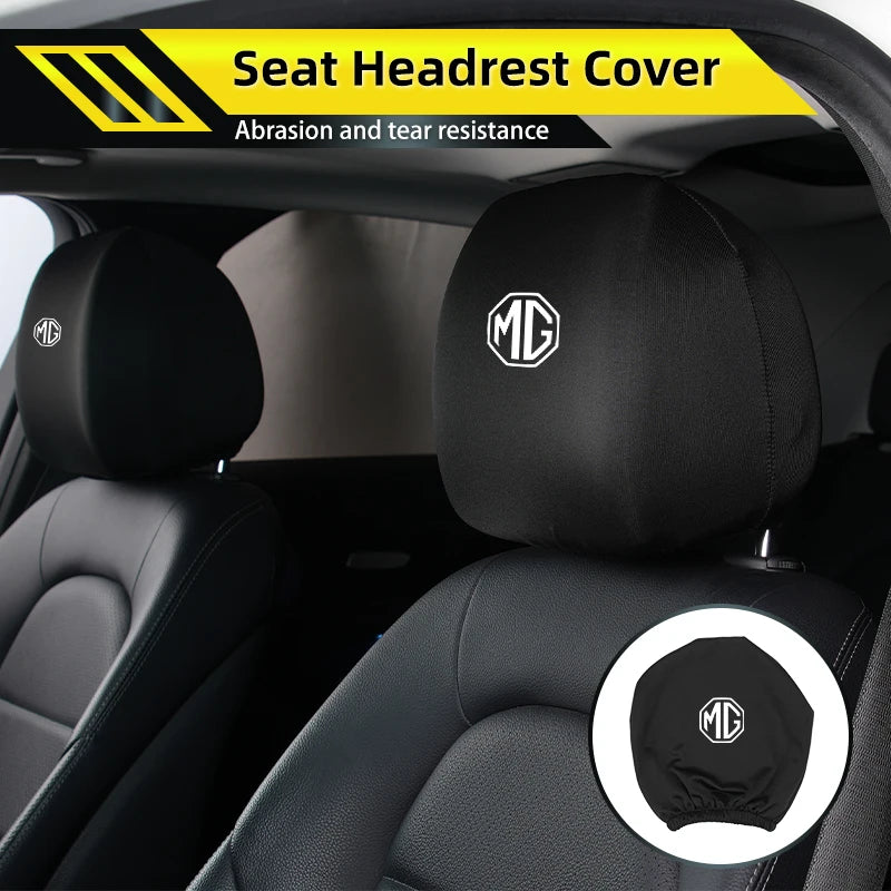 Car Seat Headrest Protective Cover Anti-Dirty Pillow Protector For Morris Garages MG 6 3 5 7 TF ZR ZS HS GS GT Hector RX5 RX8