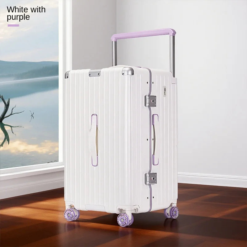 Extra Large Luggage 30inch Shockproof Zipper Travel Suitcase 20-28 inch Large Capacity Thickened PC Password  Carry-on Suitcase