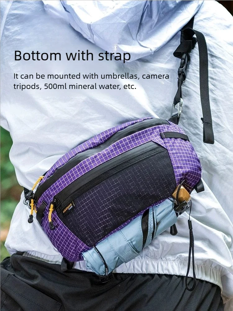 HIKEMAN Outdoor High Capaci Tactical Chest Bag Waterproof Hiking Sports Waist Bag Bapa Extension Bag Casual Sle Leisure Scene