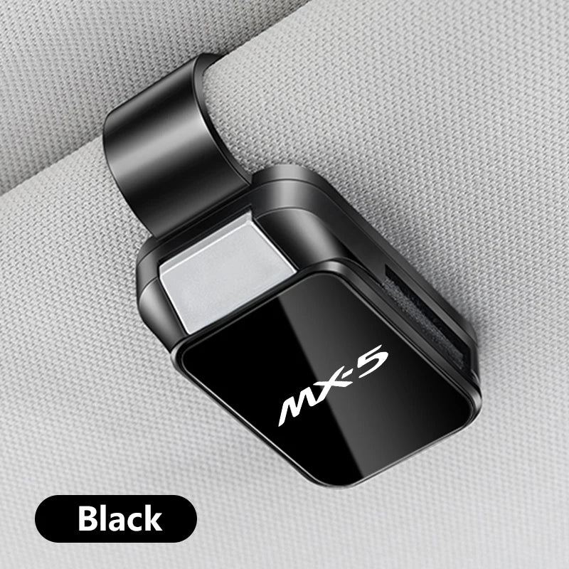 SKYACTIV LOGO For Mazda Axela 3 6 CX-30 CX-5 CX-9 MX-5 CX-8 Car Sun Visor Glasses Case Storage Wear-Resistant Sunglasses Holder