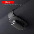 PU Leather Car Eyeglass Hanger Clip Elastic Anti-scratch Car Eyeglass Holder Ticket Card Clamp Auto Interior Accessories
