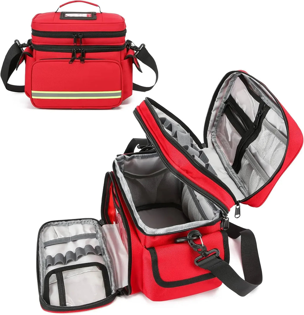 Empty First Aid Medical Bag Outdoor Emergency Rescue Large Capacity Bag Waterproof Reflective Oxford Multi-pocket Travel Bags