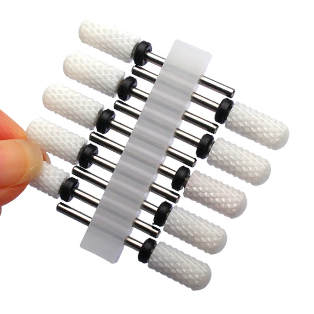 10pc Carbide Manicure Cutters Set Nail Drill Bits Gel Polish Remover Cutter Ceramic Strawberries for Nails Electric Files Tools