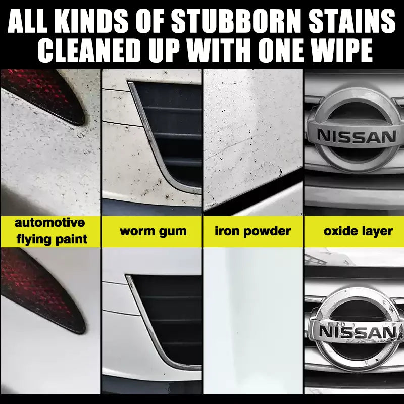 White Car Wash Mud Clay Bar - Safe Paint Decontamination, Removes Iron Powder, Flying Paint & Stubborn Stains
