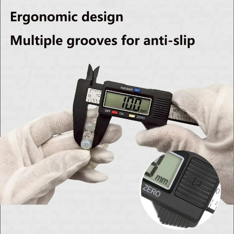 150mm Electronic Digital Caliper Carbon Fiber Dial Vernier Caliper Gauge Micrometer 100mm Measuring Tool Digital Ruler