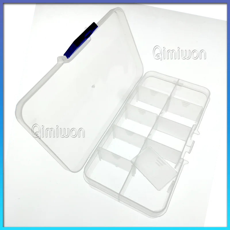 10 Grid can be remov transparent plastic small box kit storage box jewelry jewelry box electronic components parts finishing box