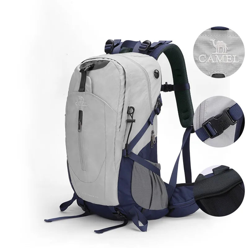 GOLDEN CAMEL Waterproof Backpacks Men Women Climbing Bag for Men Ultralight Hiking Backpack with Sport Bags Covers Camping