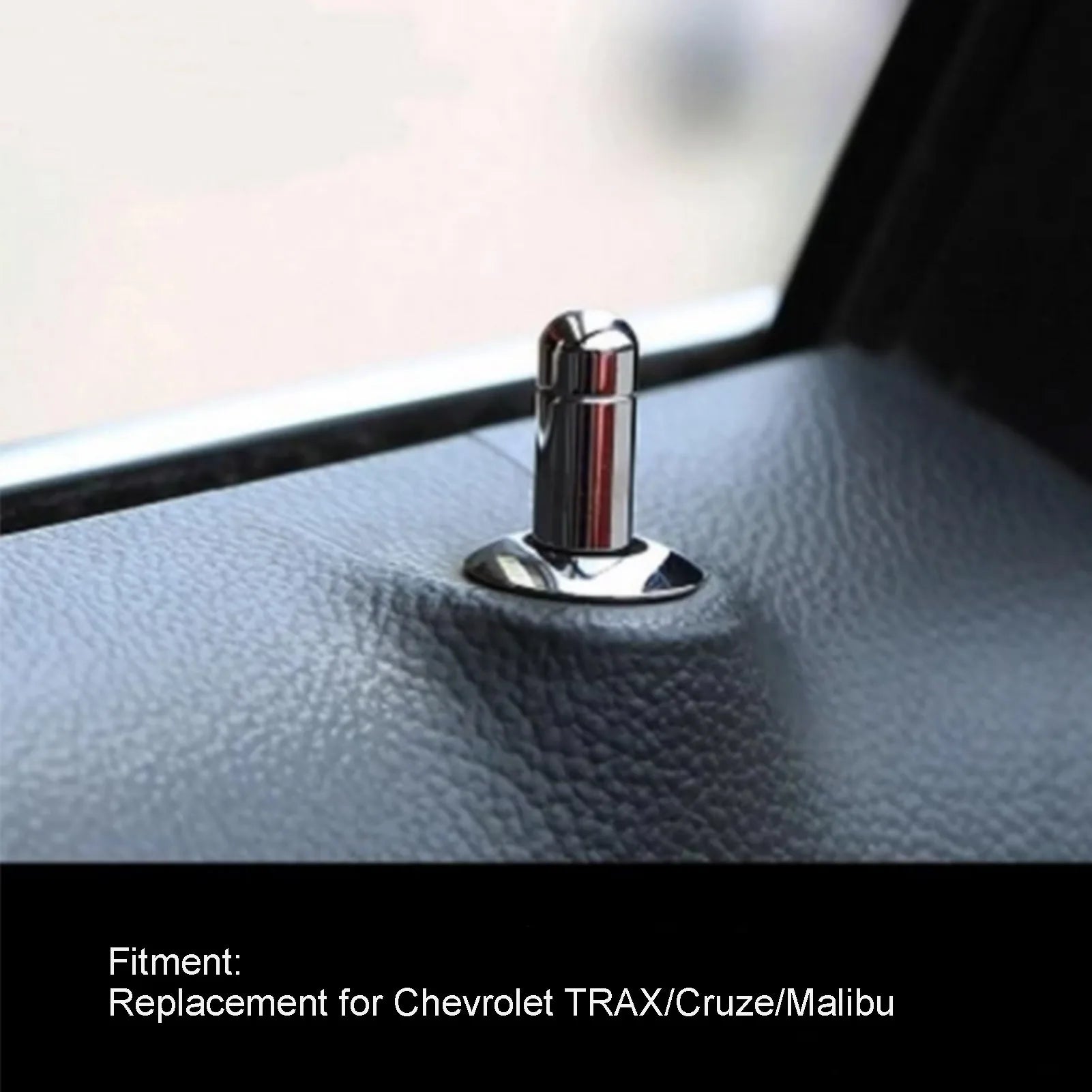 8pcs/lot Car Door Lock Pin with Cover ABS Chrome Replacement for  /Cruze/ Car Door Lock Knob Inner Door Lock Pin