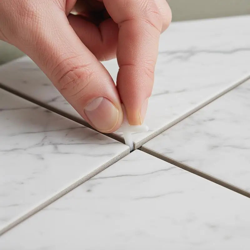 Break Resistant Tile Leveling Clips 1 Bag 1/1.5/2/2.5/3mm Cross Tile Spacers for Floor Wall Tile Installation Works