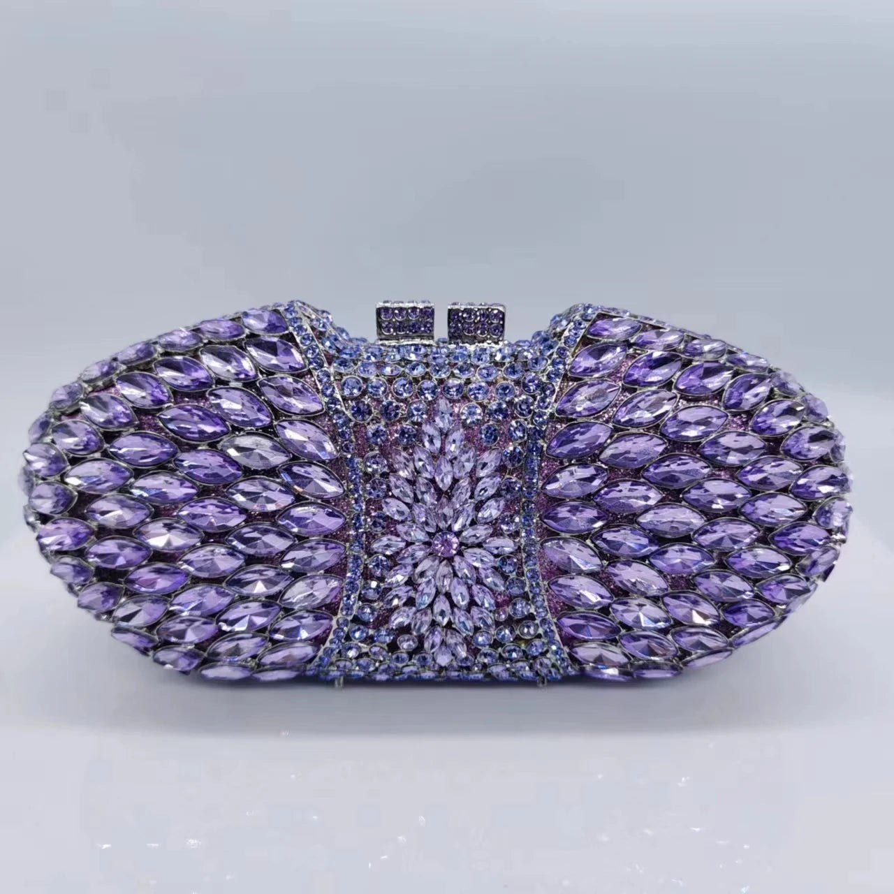 High Quality Diamond Horse Eye Bag Crystal Clutch Purse Dinner Luxury Women's Handbag