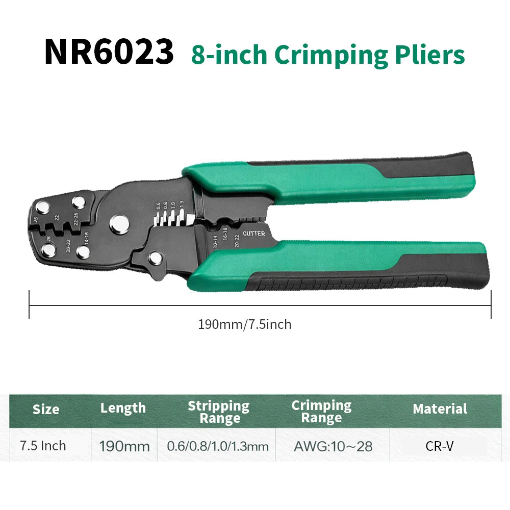 4 In1 Multifunctional Crimping Terminal Pliers， Mini Electric Crimping Plier Wire Stripping Cutting Hand Crimping Pliers Tools
