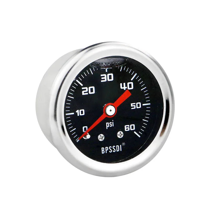 MAIRUIKESI Liquid filled Pressure Gauge 40mm(1.5 inch)  Axial Connection Stainless Steel Case Brass Joint Water Gas Manometer