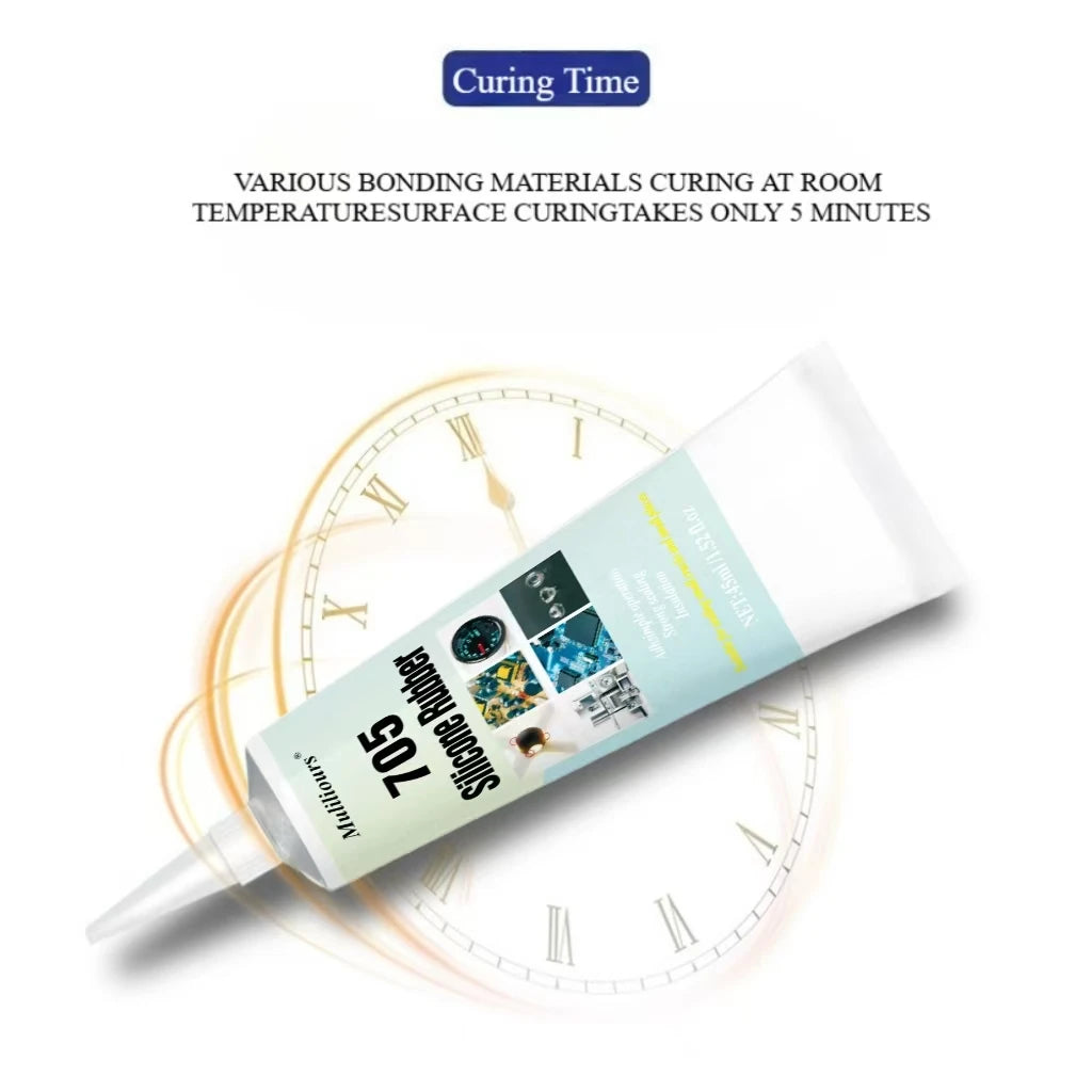 4Pcs45ml Silicone Rubber Transparent Electronic Components Adhesive High Temperature Resistant Waterproof Sealing Insulation Gel