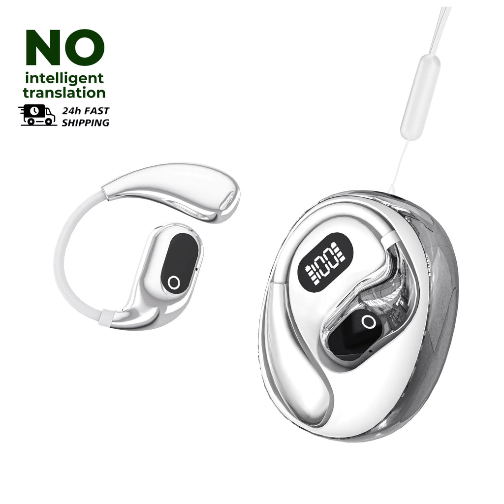 Real Time Translation Headphones 144 Languages Translator Earphones Wireless Bluetooth 5.4 Headsets for Business Office Travel