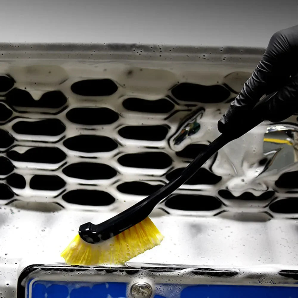 1pc Universal Car Wheel Plastic Handle Cleaning Brush Car Tire Detail Wash Brushes Auto Rim Washing Tool Car Tool Accessories