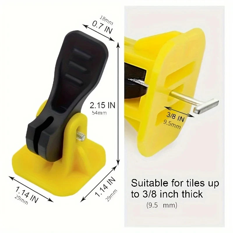 20Pcs Floor Tile Leveling System Clips Leveler Adjuster Kit Set for the Tile Laying Fixing Flat Ceramic Wall Construction Tools