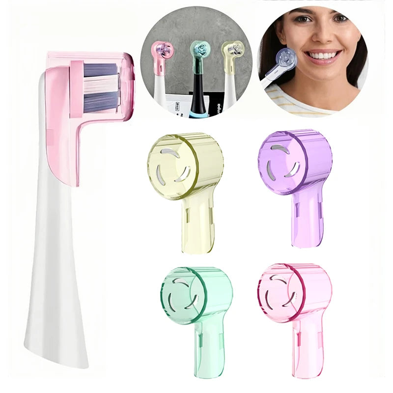 1-8pc Toothbrush Dustproof Cover Cap Universal Electric Toothbrush Head Protective Cover Plastic Travel Portable Toothbrush Case