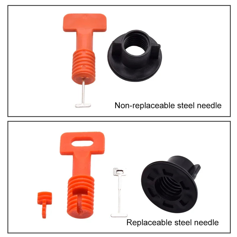 50pcs/lot Tiles Leveling System Level Wedges Tile Spacers for Flooring Wall Replaceable Leveler Tools with Locator Spacers Plier