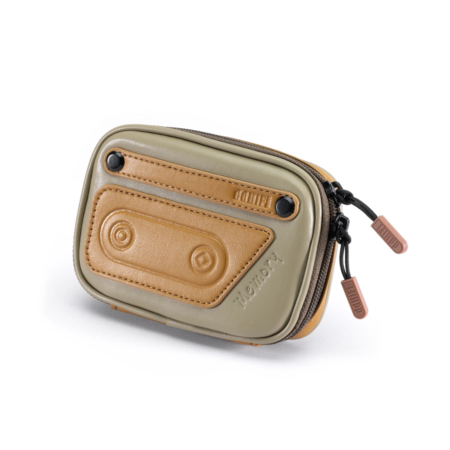 DD ddHiFi CZ120 Cassette-Style Earphones Storage Case With Composite Leather And Customized YKK Double Slider Zipper