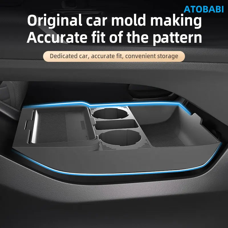 Storage Box For Changan CS75 Plus 2025 Car Styling Under Layer Central Control Organize Armrest Box Silicone Storage Accessories