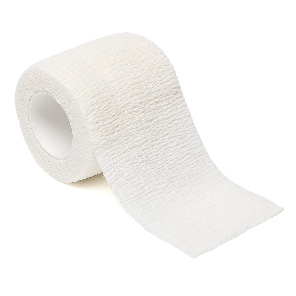 Black Sports Self-Adhesive Elastic Bandage with 4.8-Meter Elastic Knee Pads, 18 Colors for Fingers, Ankles, Palms, and Shoulders