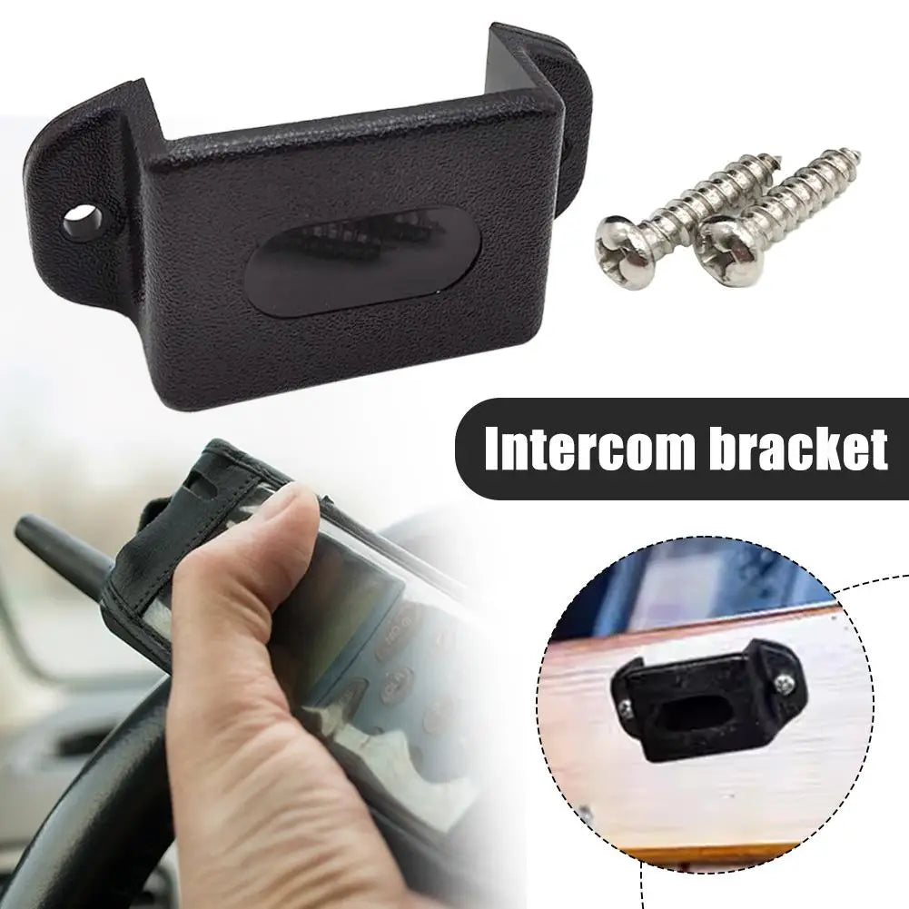 1Pcs Walkie Talkie Bracket Mount Two Way Radio Firm Installation Holder Screw Hole Handheld Stand For Car/Truck/Ship Boat