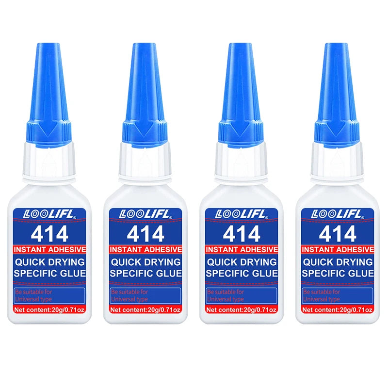 New 414 strong glue, 10 seconds bonding, waterproof, odorless, suitable for plastic, wood, metal, ceramics. Widely used.