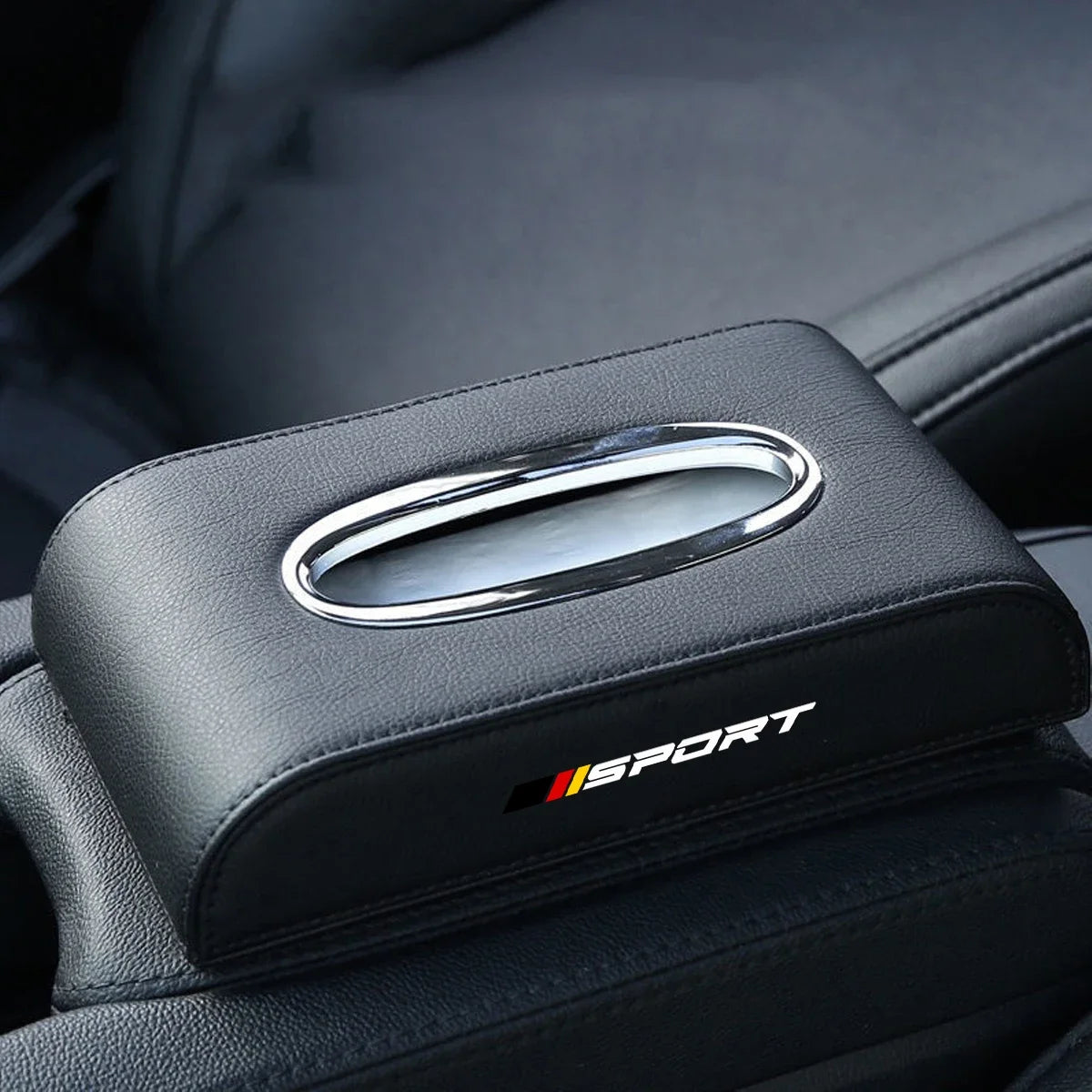 1pc Leather Supplies Seat-type Center Console Car Tissue Box For Audi BMW Mercedes Benz VW Ford Skoda Toyota Seat Honda Nissan