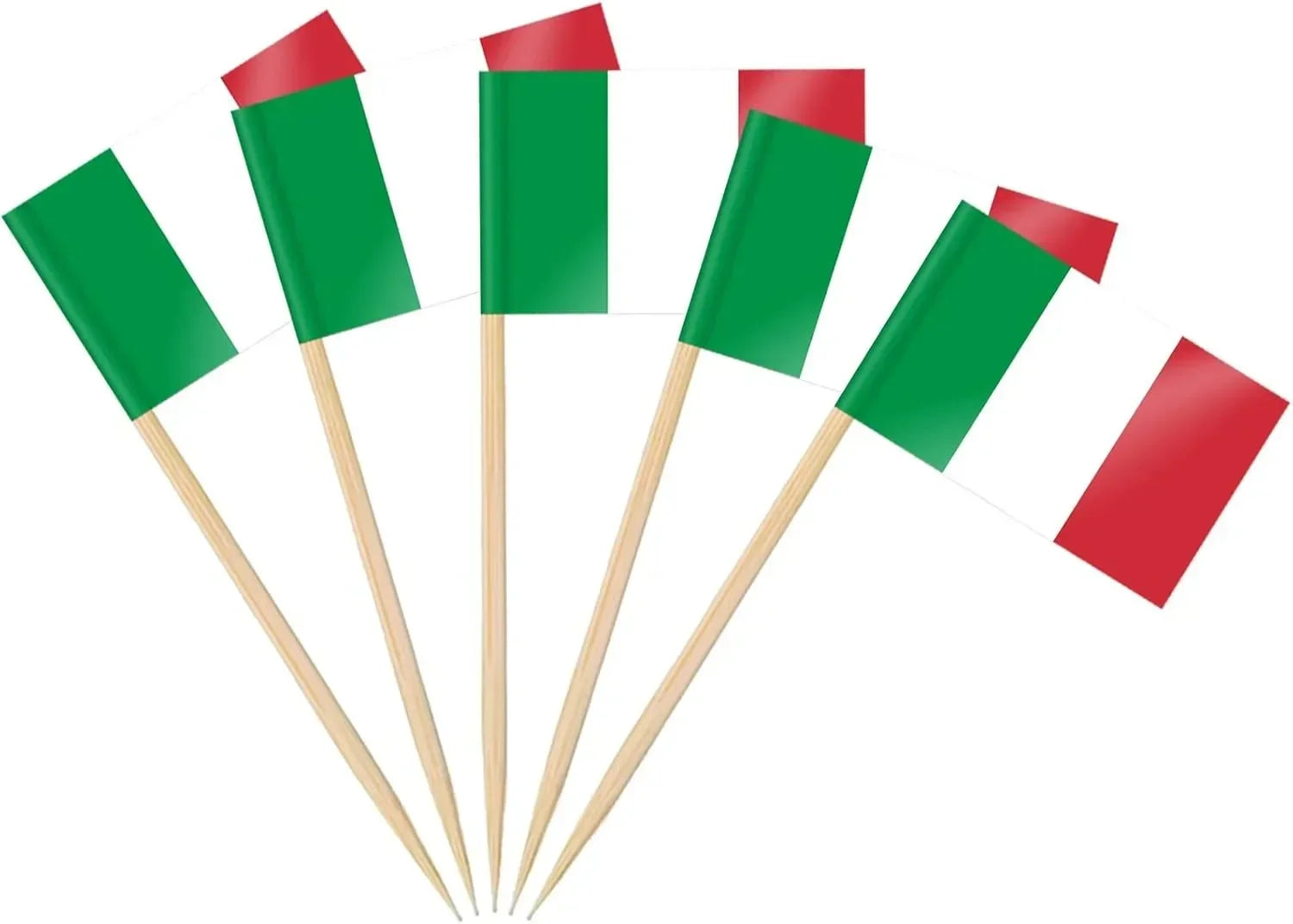 Brazil Flag Toothpick Flags Picks, 100Pcs Small Tiny Brazil Cupcake Toppers Stick Flags National Day, Birthday Party Decorations