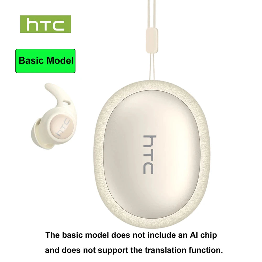Sleeping Noise Reduction Earbuds HTC Original NE76 AI Translation Wireless Bluetooth Earphones HIFI Music Stereo Sound Headphone