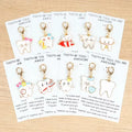 10 Pieces of 2D Cartoon Tooth Keychains, Including Inspirational Greeting Cards, Dental-Themed Exclusive Accessories, Suitable for Various Styles of Wear, Versatile for Daily Commuting; Creative and Trendy Gifts, Perfect for