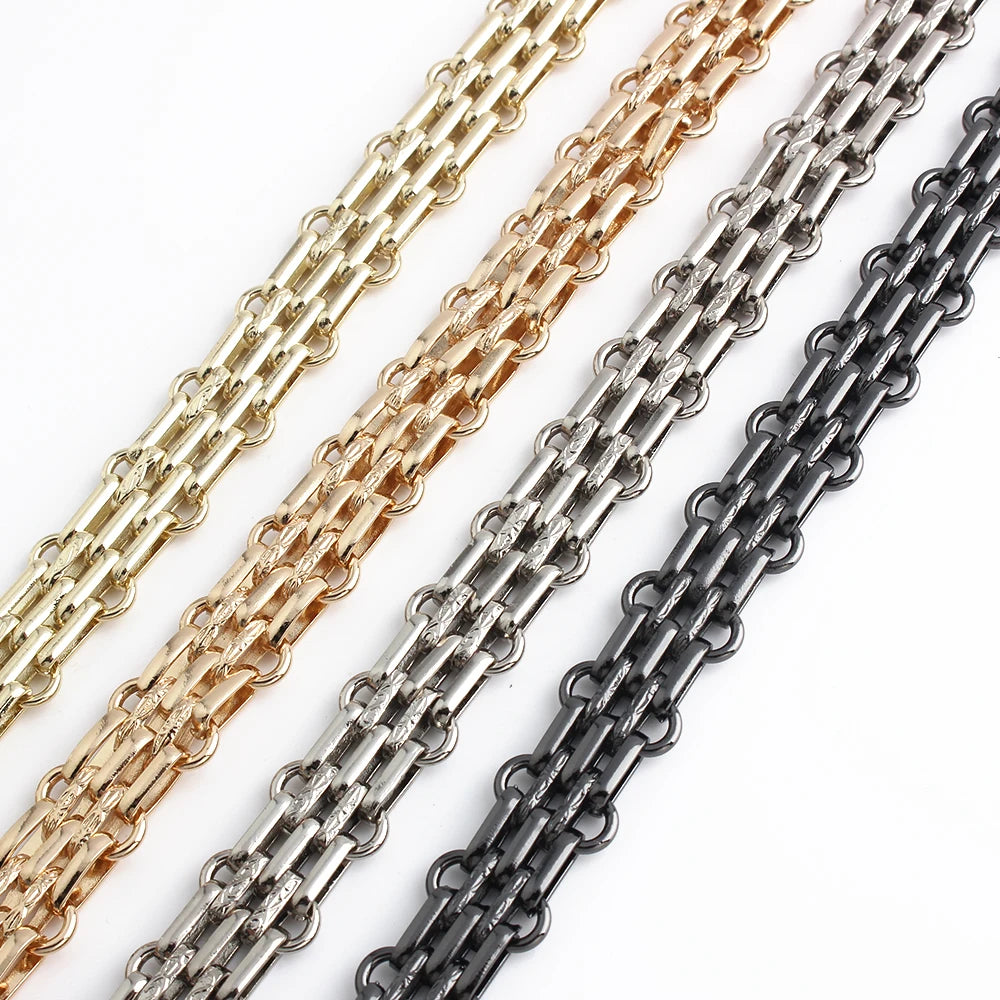 1Pc 30-60-100-120cm Metal Bag Chain Handbag Strap Chain Crossbody Bag Replacement Chains For Bags Part Accessories Bag Straps