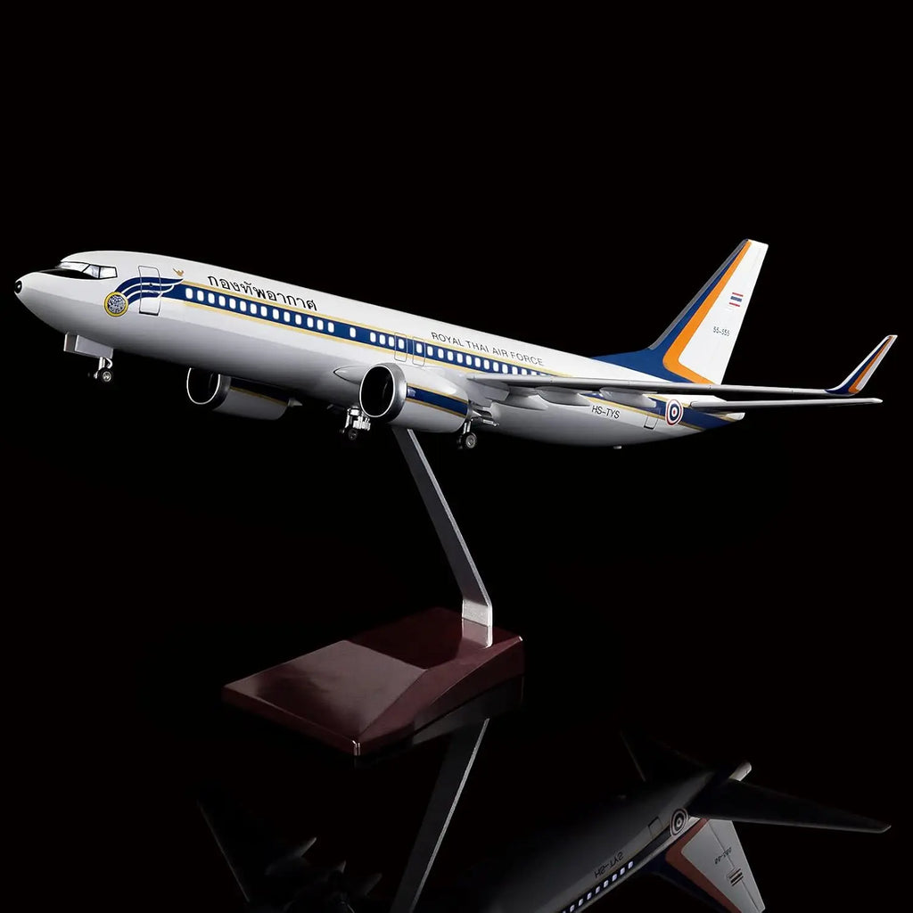 Airplane toy Thailand Air Force B737 Plane Model 47cm Scale Model Metal Model Planes Kits Display Toy planes for boys Gift By
