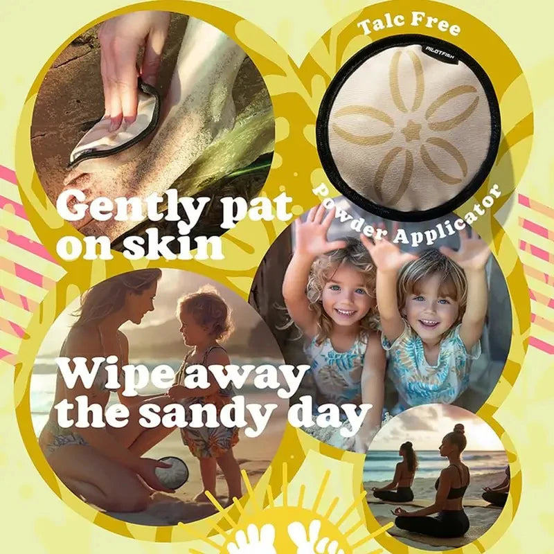Portable Sand Removal Cleaning Pad For Beach Quick Wipe Off Sand Lightweight Sand Remover Cloth With Storage Bag Carabiner