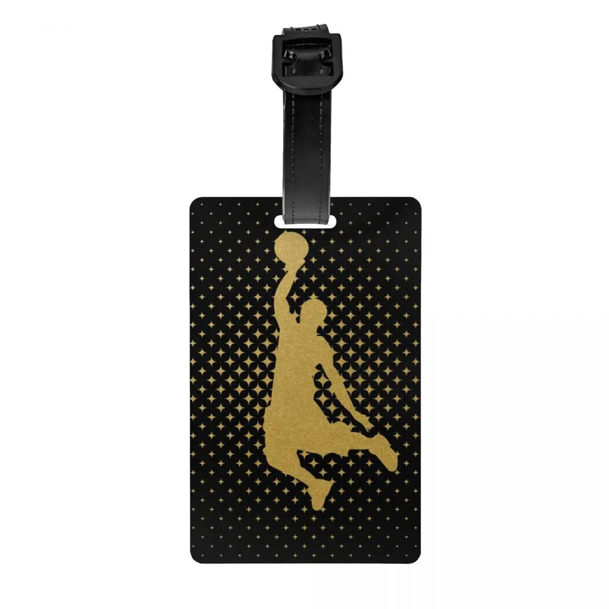 Custom Basketball Dots Round Luggage Tag Privacy Protection Physical culture Baggage Tags Travel Bag Labels Suitcase