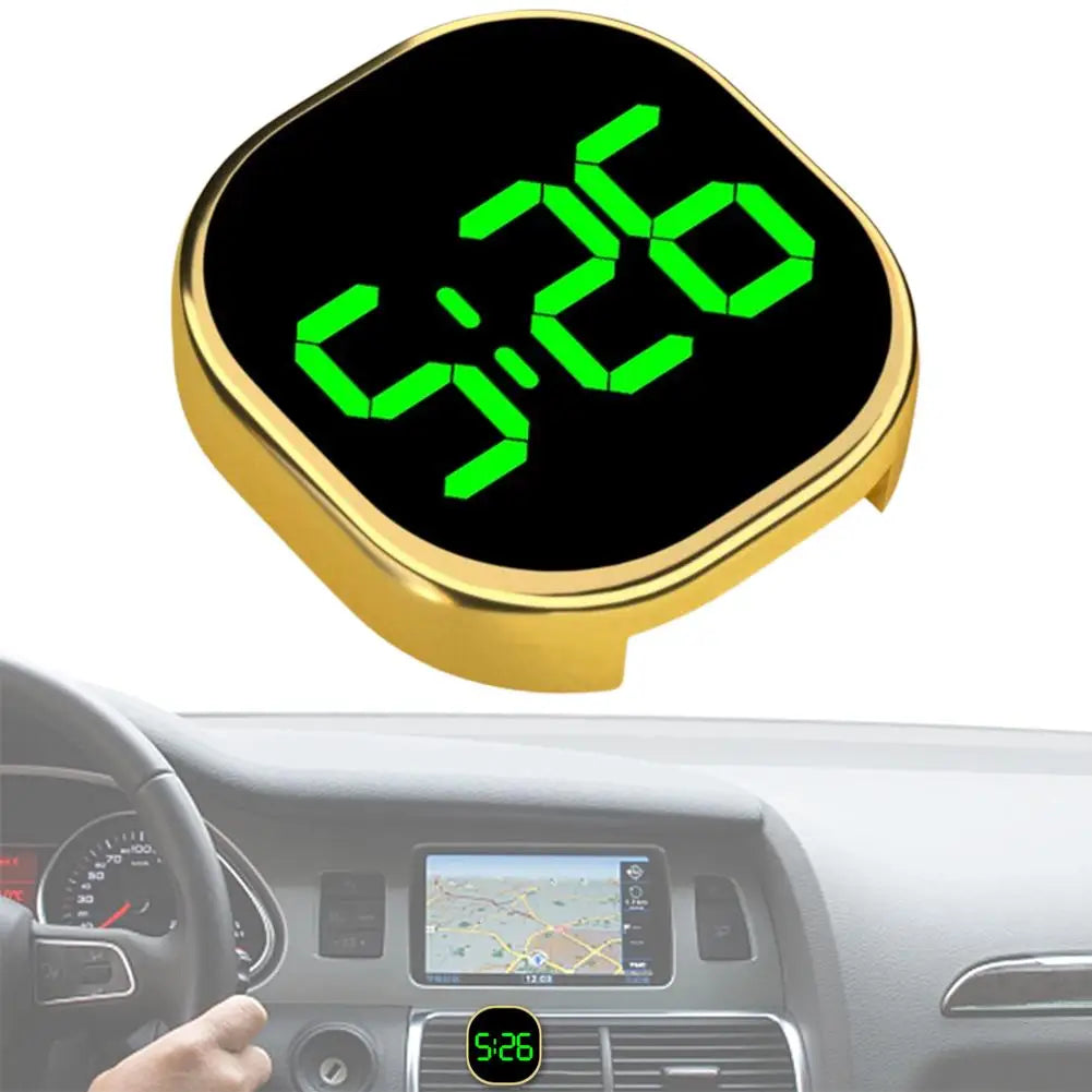 Led Car Clock Luminous Automobiles Internal Stick-on Accessories Mini Car Digital Auto Clocks Ornament P1a0
