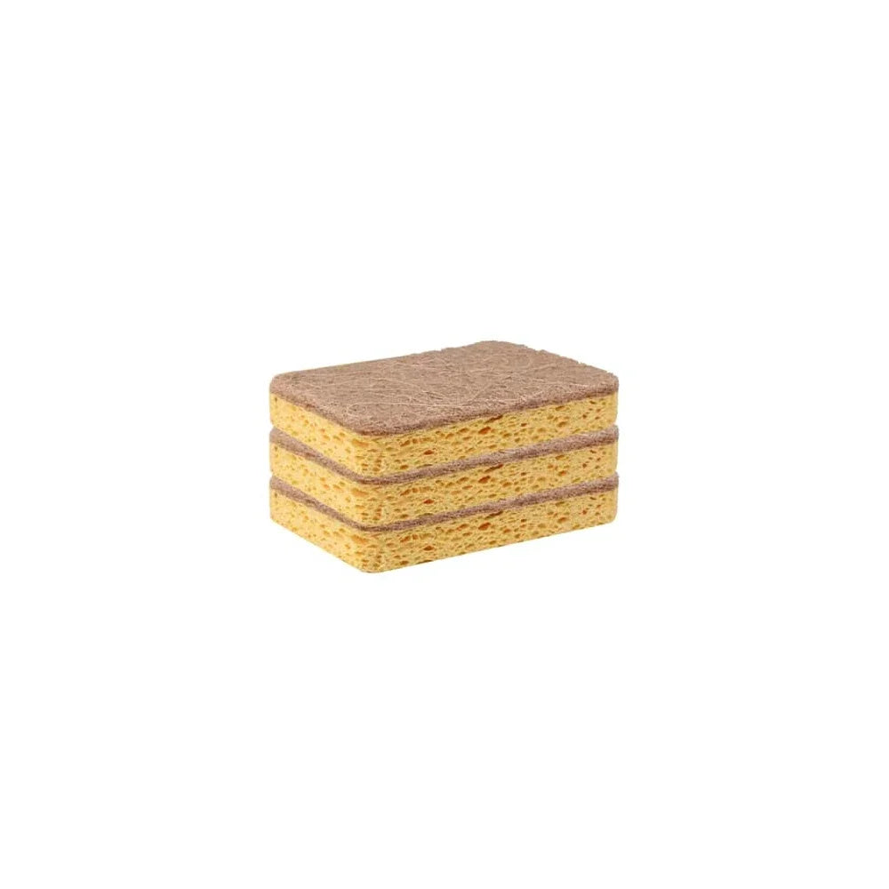 Biodegradable compostable cellulose and coconut scrubbing sponge -6 eco-friendly sponge tableware pieces ﻿