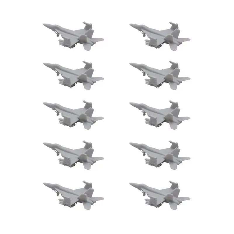 10PCS Model Length 7/26/45.5/52mm F-18E Super Hornet Shipborne Attacking Aircraft Folded Wing Children Interactive Military Toys