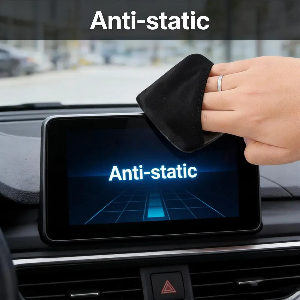 Microfiber Car Screen Cleaning Cloth Auto Interior Rearview Mirror Navigation Display Soft Wipe Lint Free for IPhone Tablet Lens