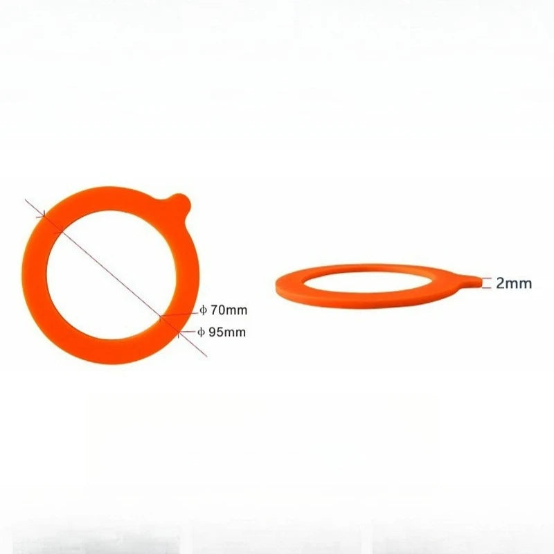 5pcs Mason Jar Sealing Ring Silicone Gasket Food-Grade Waterproof Silicone Gasket for Mason Jars Sealing Jars Glass Jars