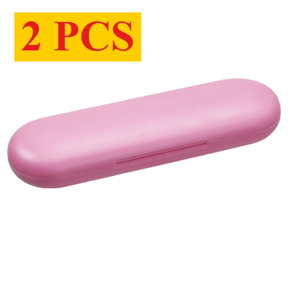 New 2PC Electric Toothbrush Travel Box Compatible with Oralb Io Portable Dustproof Toothbrush Box Toothbrush Travel Containers