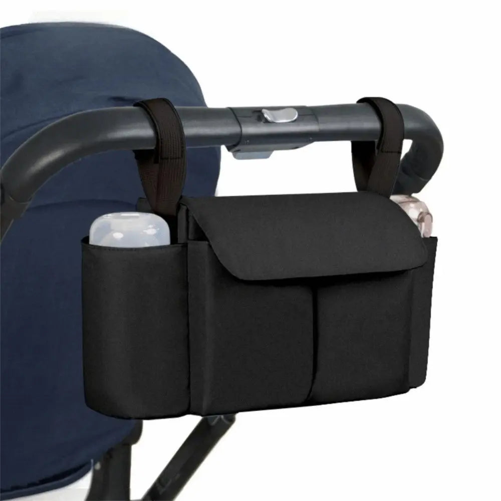 Large Capacity Stroller Storage Bag Multifunctional with Bottle Holder Crossbody Diaper Bags Adjustable Straps Easy To Install