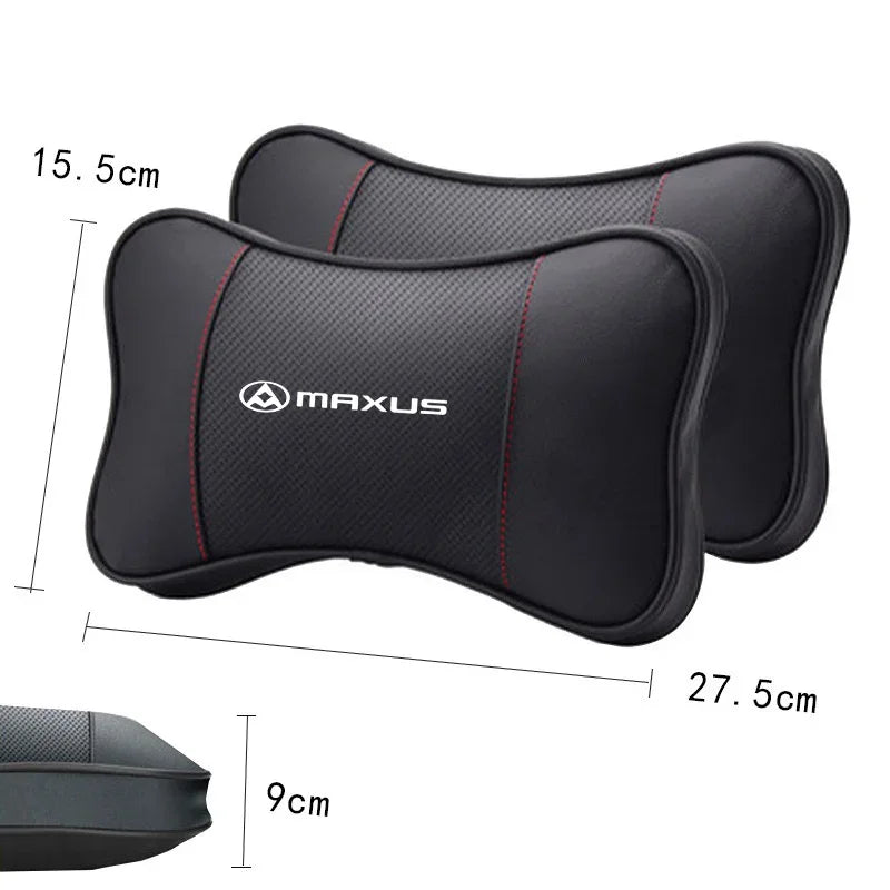 1Pcs Car Ornaments Seat Headrest Auto Logo Neck Pillow For Maxus T60 D60 D90 T70 T90 G10 G20 G50 G90 Euniq accessories interior