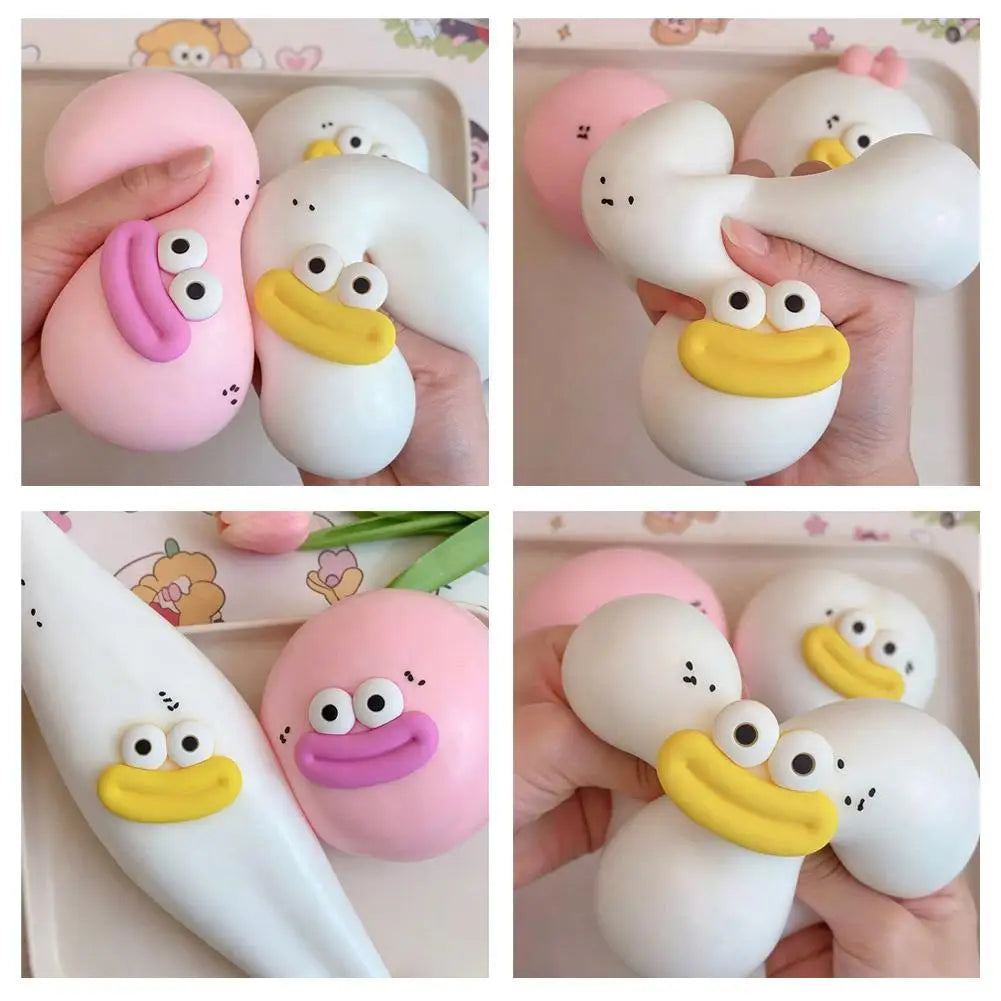 Big Mouth Mantou Stress Relief Toy Squeeze Balls Stress-Relief Squishy Toys Slow Rebound Sensory Fidget Toys For Adults Kids ﻿