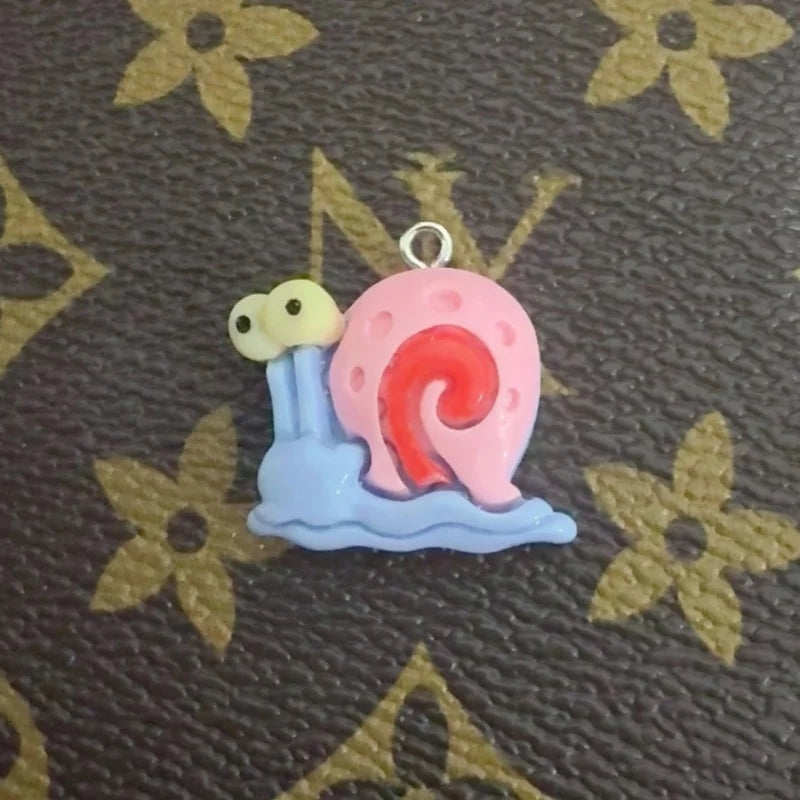 10pcs cartoon resin pendant, DIY jewelry making earrings, keychain accessories