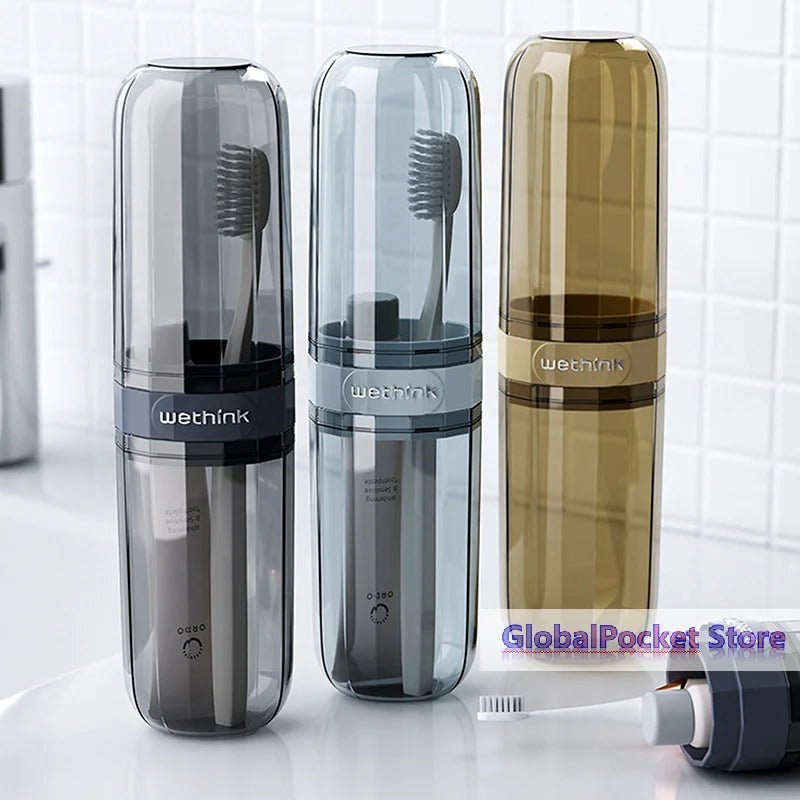 [TG823]Toothbrush Storage Box Portable Mouthwash Cup Toothpaste Storage Box Toiletry Set Travel Supplies Portable Toothbrush Cup