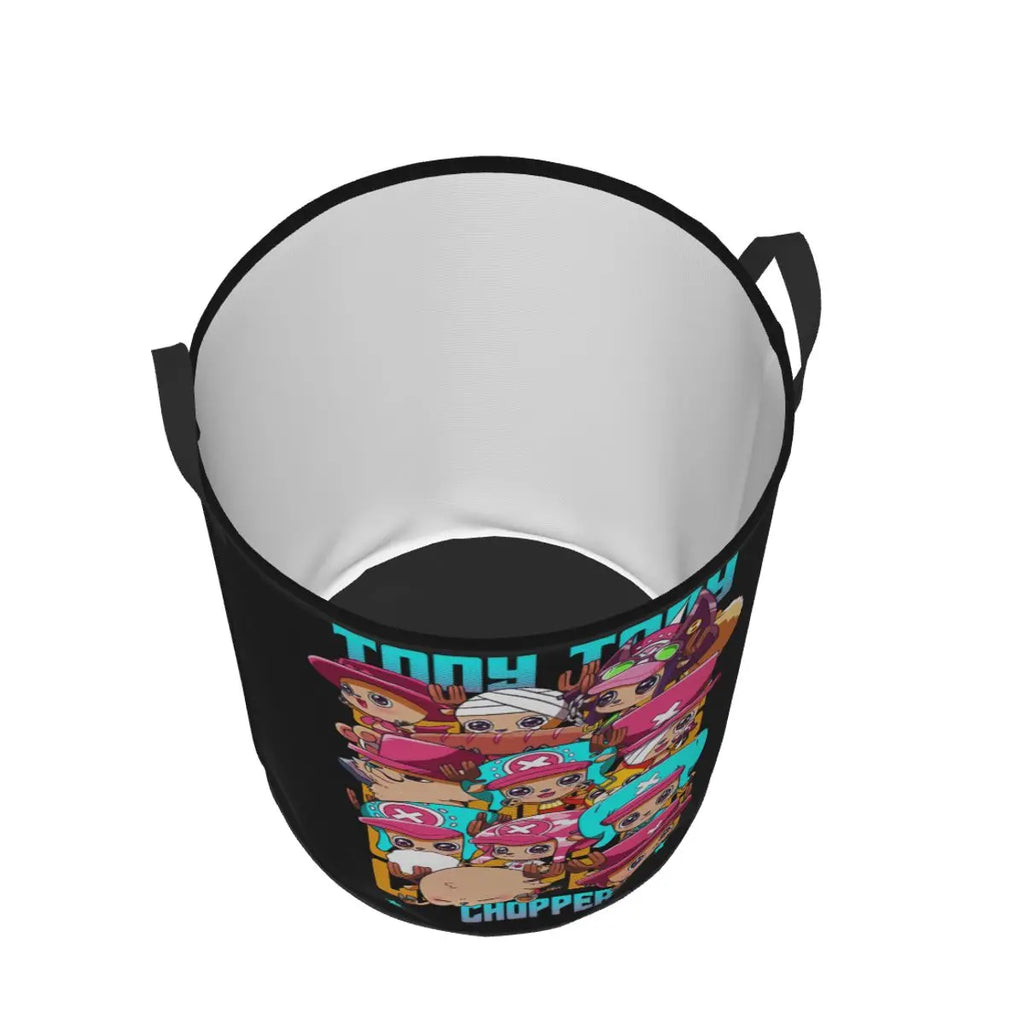 One Piece Tony Tony Chopper Laundry Basket Collapsible Anime Clothing Hamper Bathroom Organizer Storage Bins