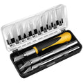 16PCS Craft Knife Set SK5 High Carbon Steel Precision Hobby Knives Art Knife Kit with 13 Blades Replaceable Handles for Carving